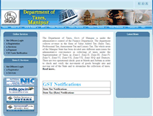 Tablet Screenshot of manipurvat.gov.in
